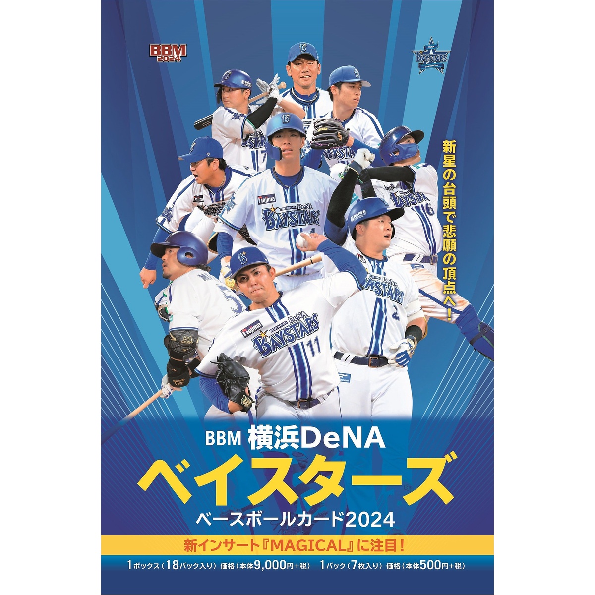 BBM 横浜DeNAベイスターズ ベースボールカード2024 BOX(18パック入り)