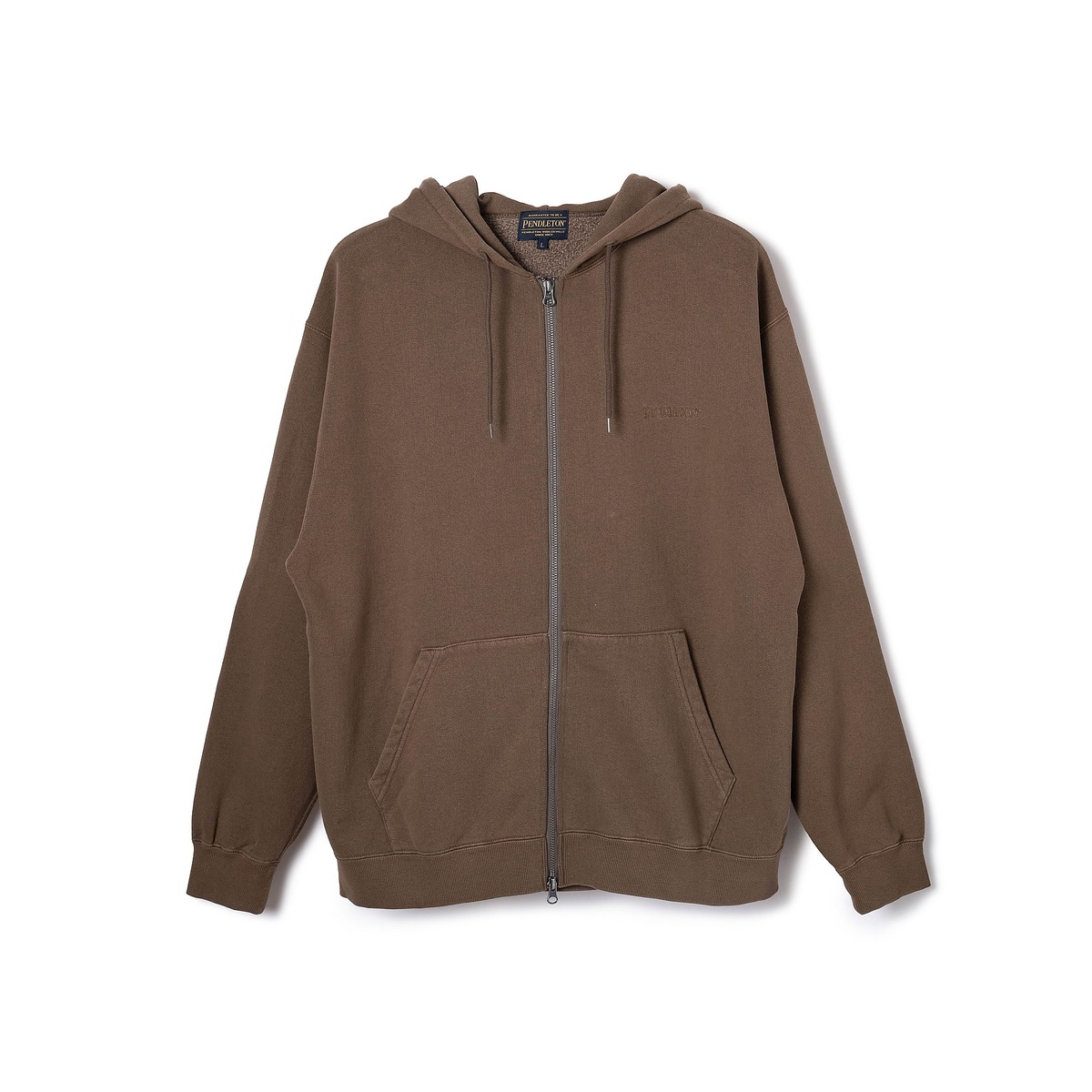 ピグメントエンブロイダリージップアップフーディ