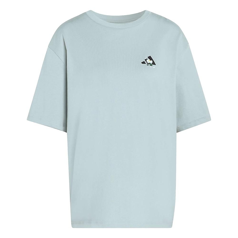 W FLOWER オーバーサイズ グラフィック Tシャツ