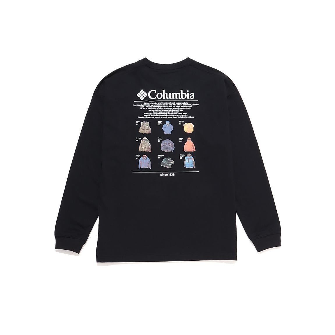 ロストブルックロングスリーブグラフィックTシャツ
