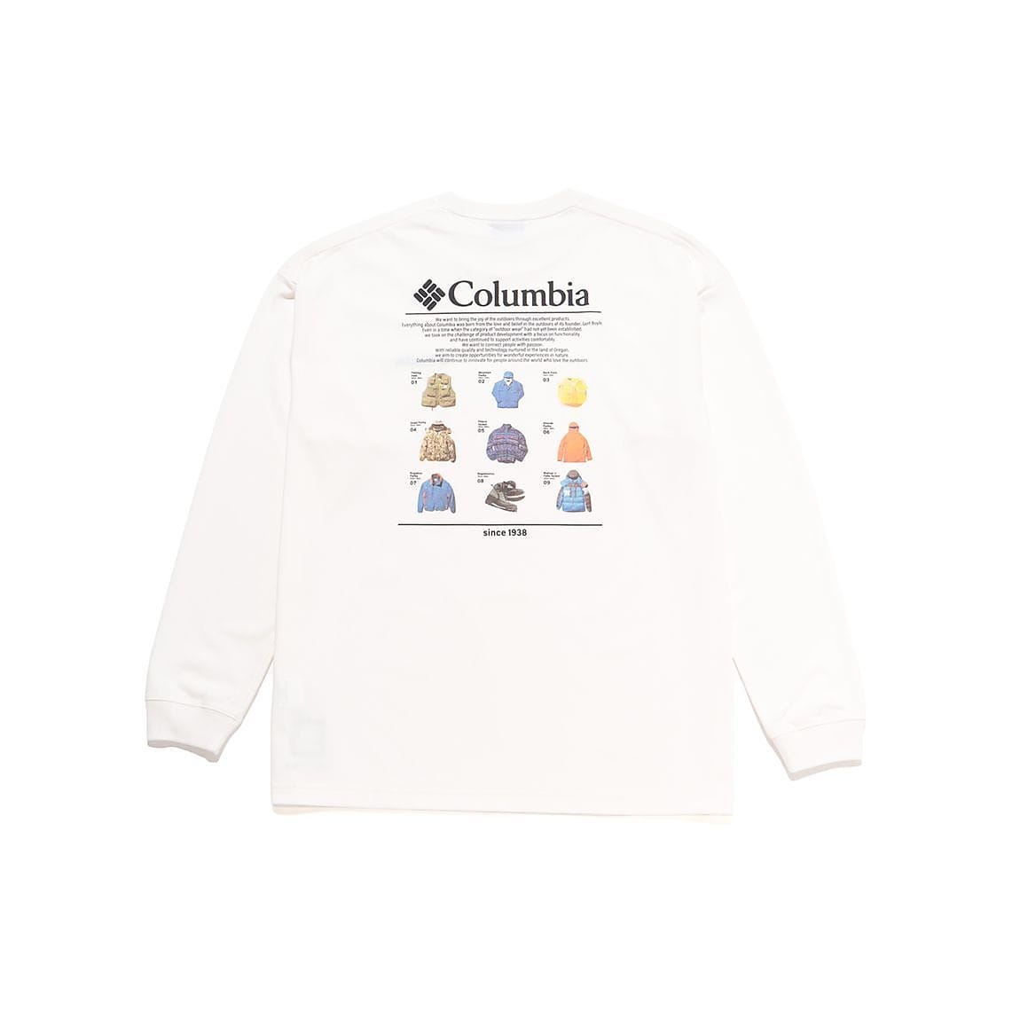 ロストブルックロングスリーブグラフィックTシャツ