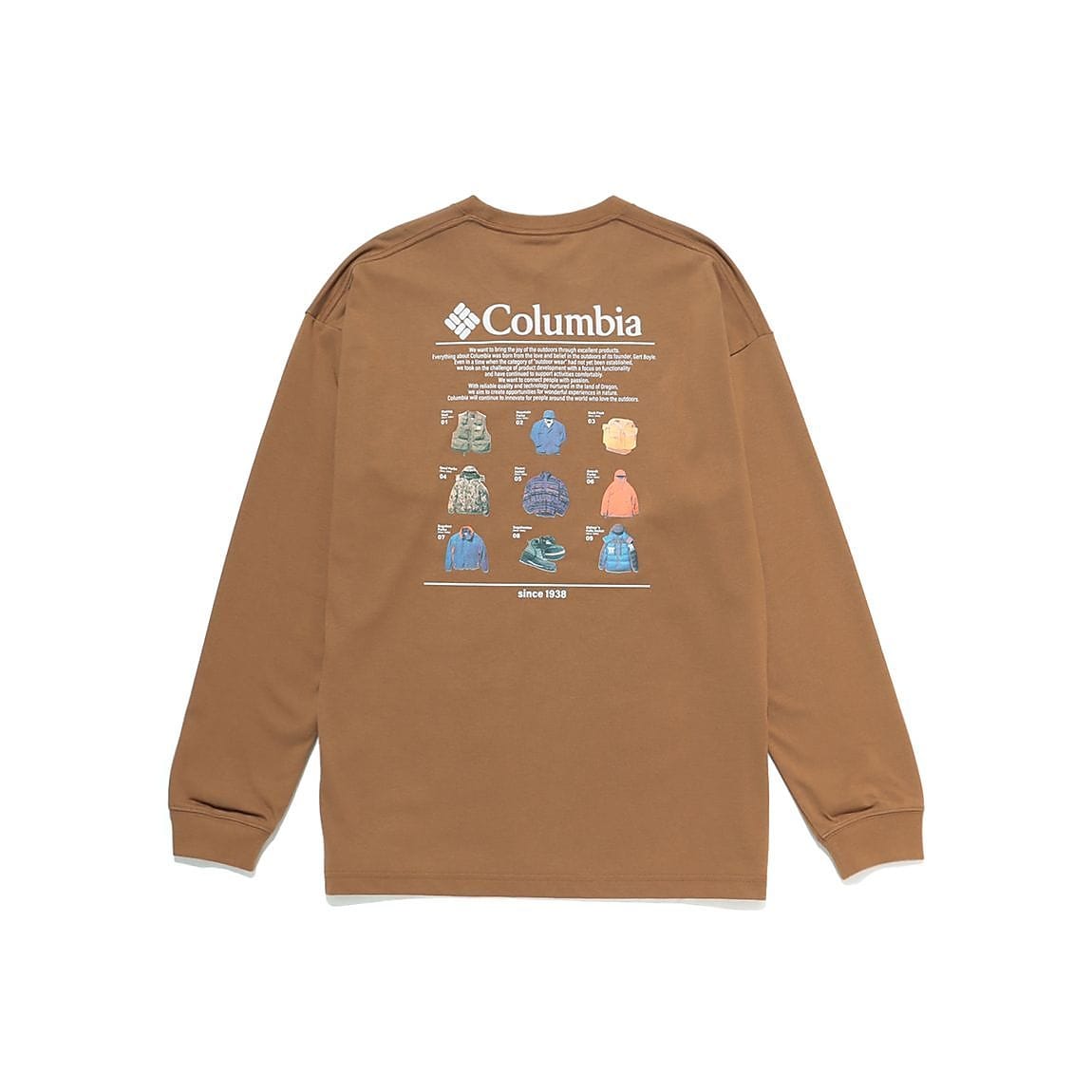 ロストブルックロングスリーブグラフィックTシャツ