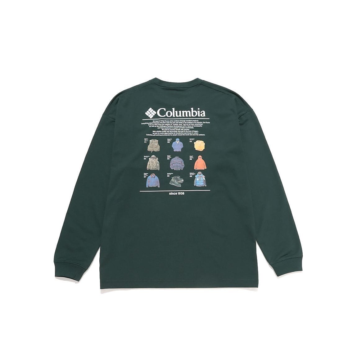 ロストブルックロングスリーブグラフィックTシャツ