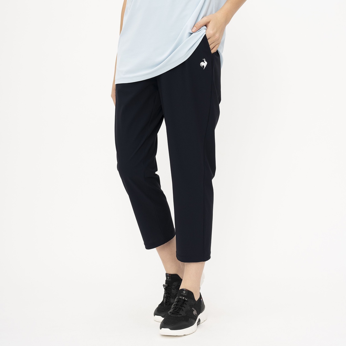 接触冷感クロップドパンツ