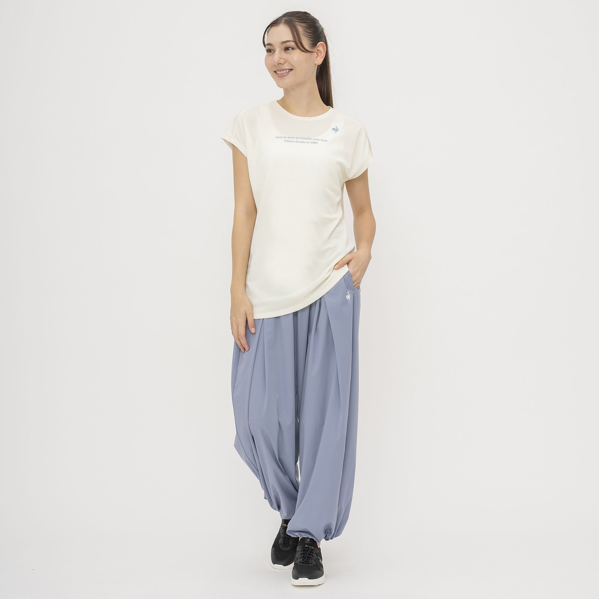 汗染み軽減フレンチスリーブシャツ