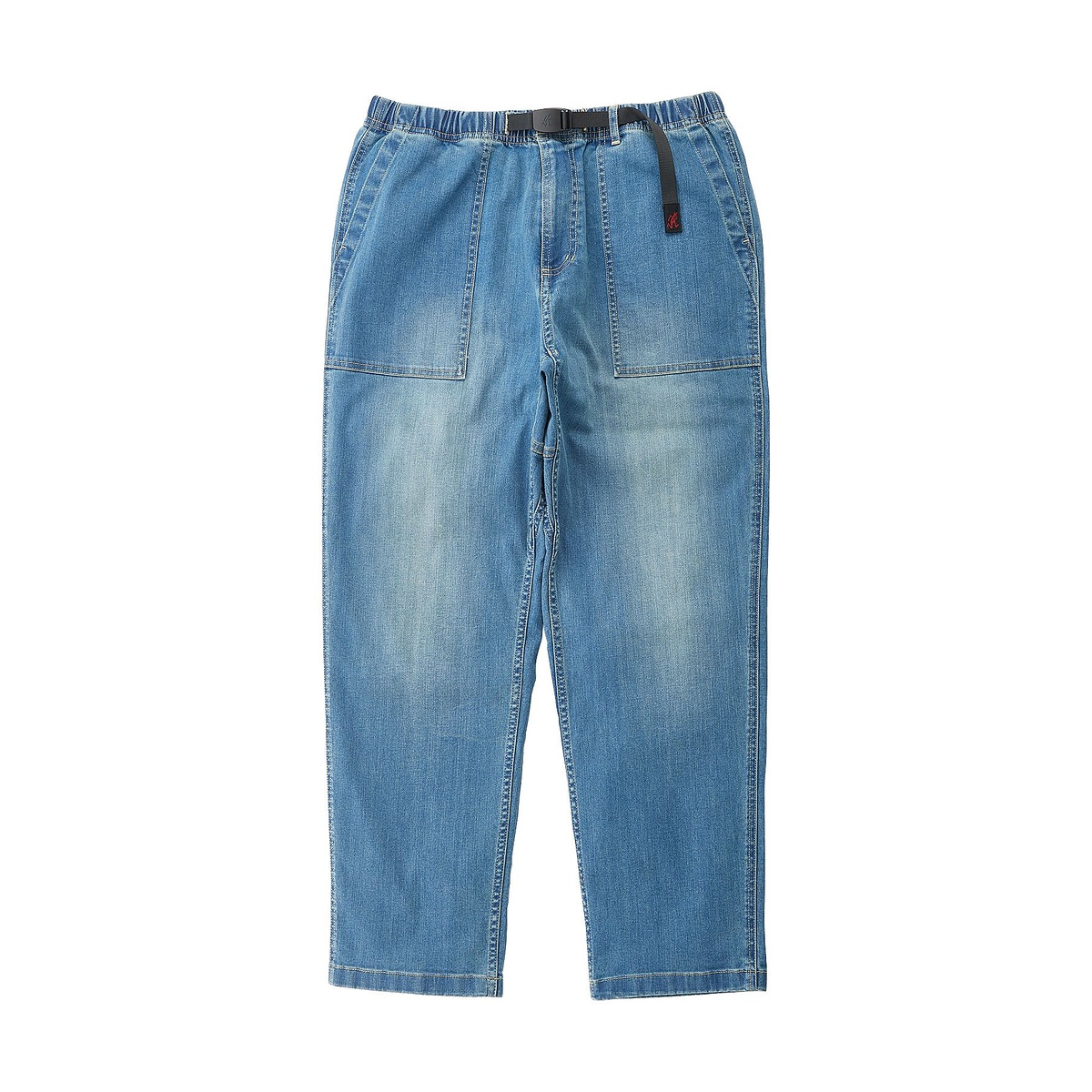 STRETCH DENIM LOOSE TAPERED RIDGE PANT