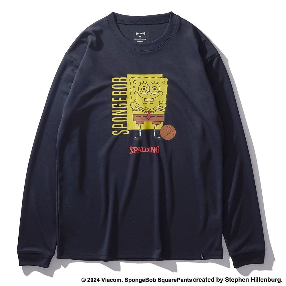 ロングスリーブTシャツ スポンジ・ボブ バスケットボール フリーク