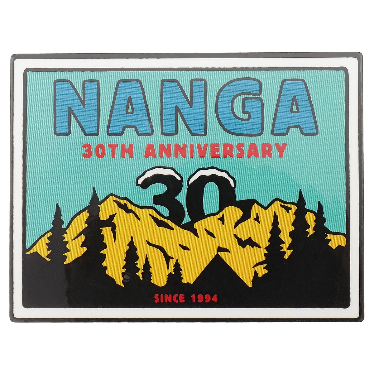 NANGA 30TH ANNIVERSARY STICKER SQUARE