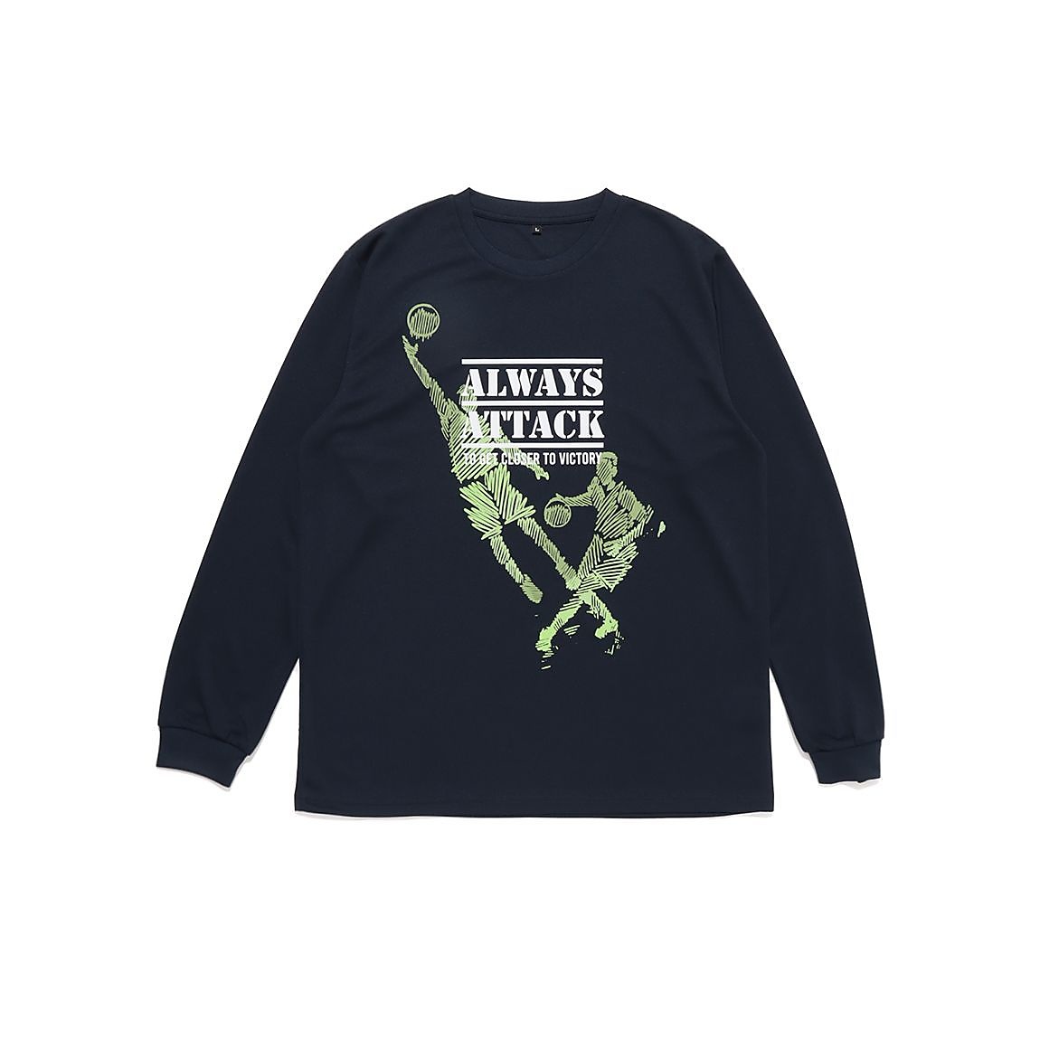 24AWグラフィック長袖Tシャツ Always Attack