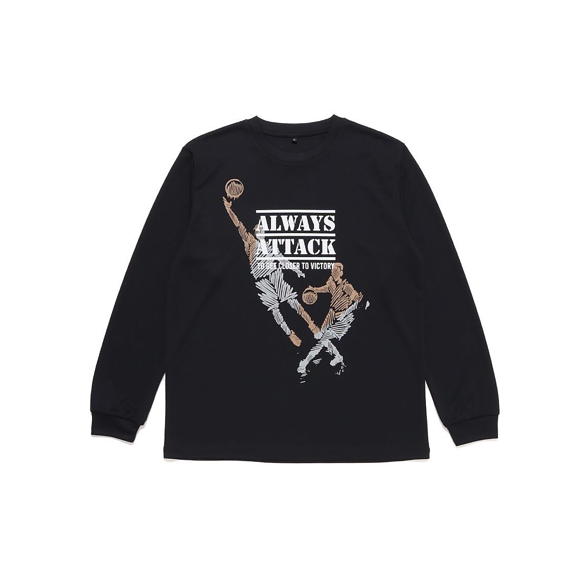 24AWグラフィック長袖Tシャツ Always Attack