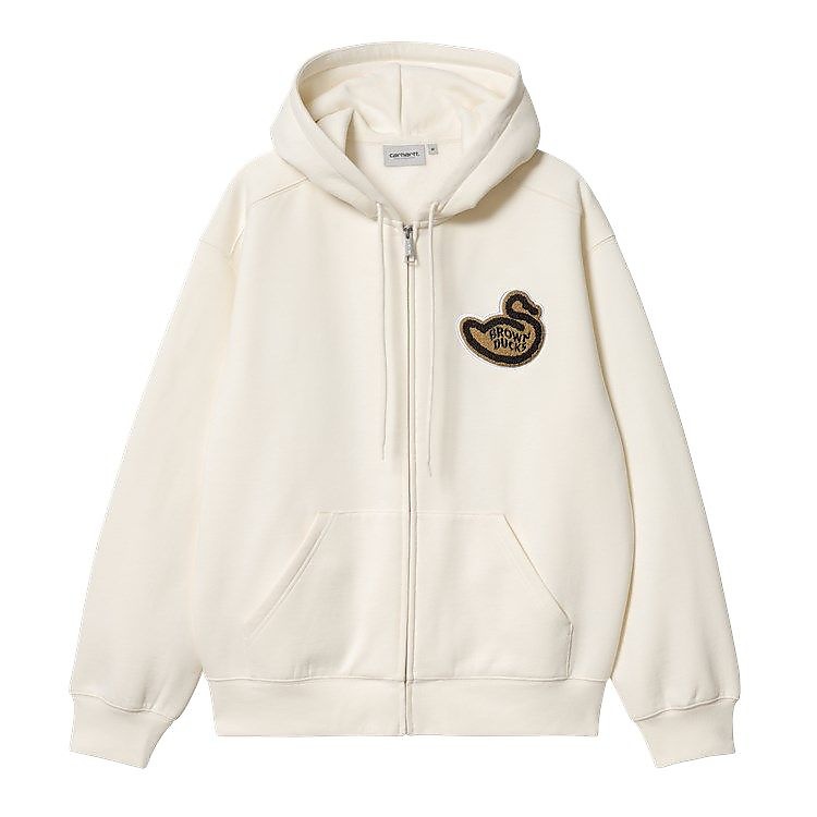 HOODED BROWN DUCKSJACKET