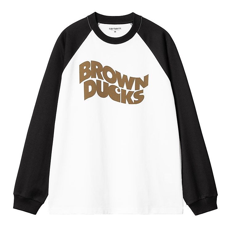 L/S BROWN DUCKSBASEBALL T-SHIRT