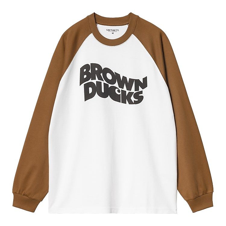 L/S BROWN DUCKSBASEBALL T-SHIRT