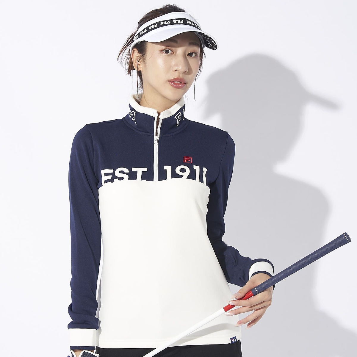 FILA GOLF 長袖ハーフジップシャツ