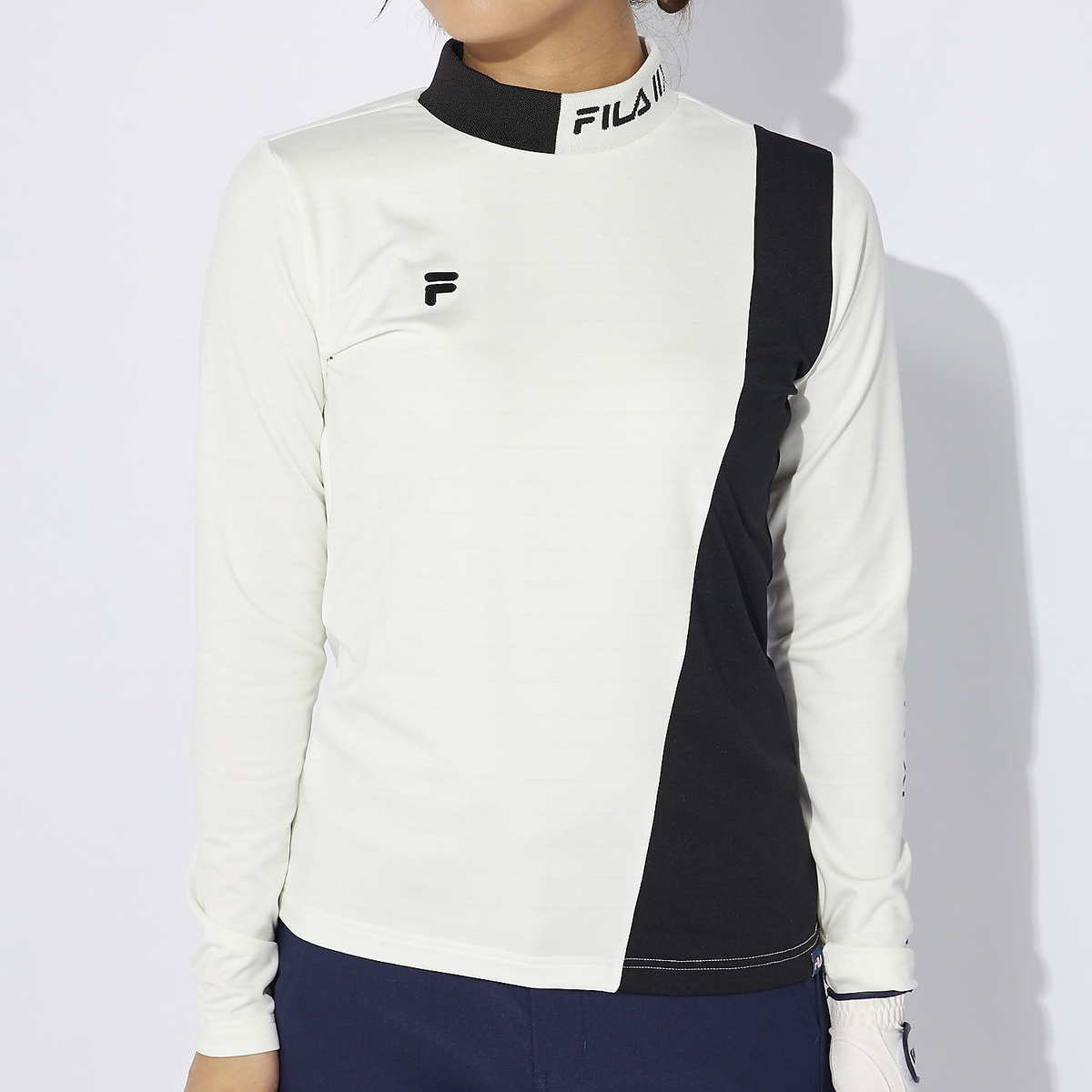 FILA GOLF 長袖モックネックシャツ