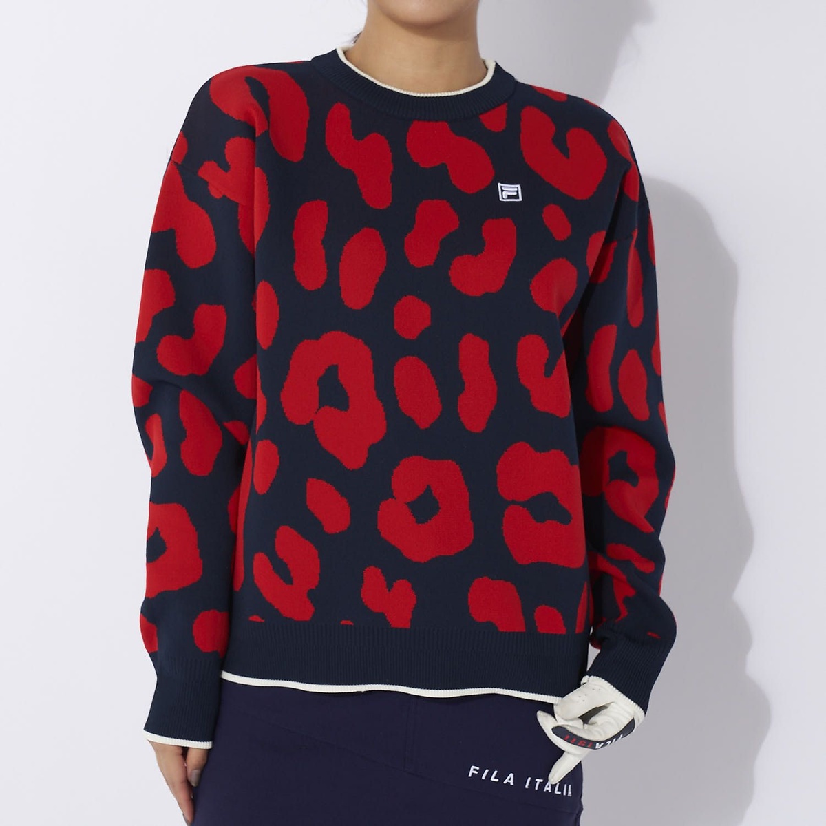 FILA GOLF 柄バリエーションセーター