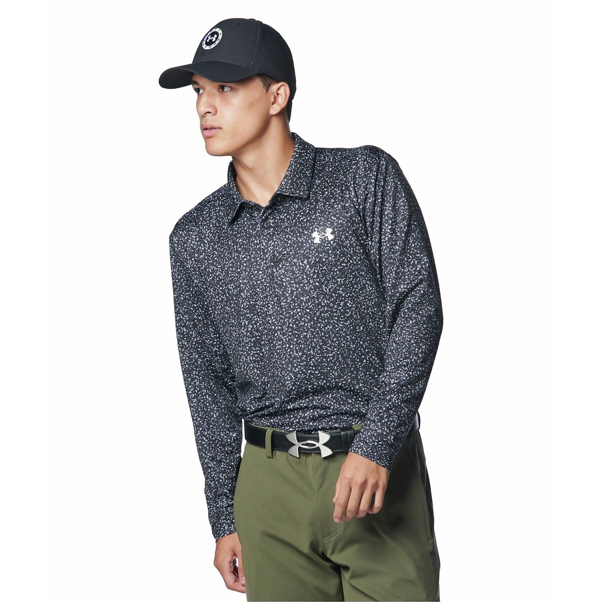 UA Playoff Printed Long Sleeve Polo