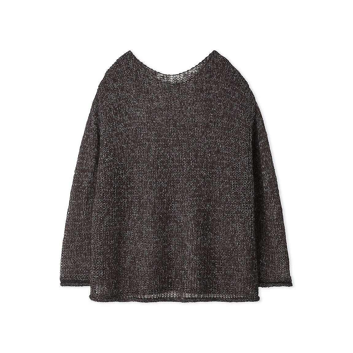 シャイニーモヘアローゲージニット