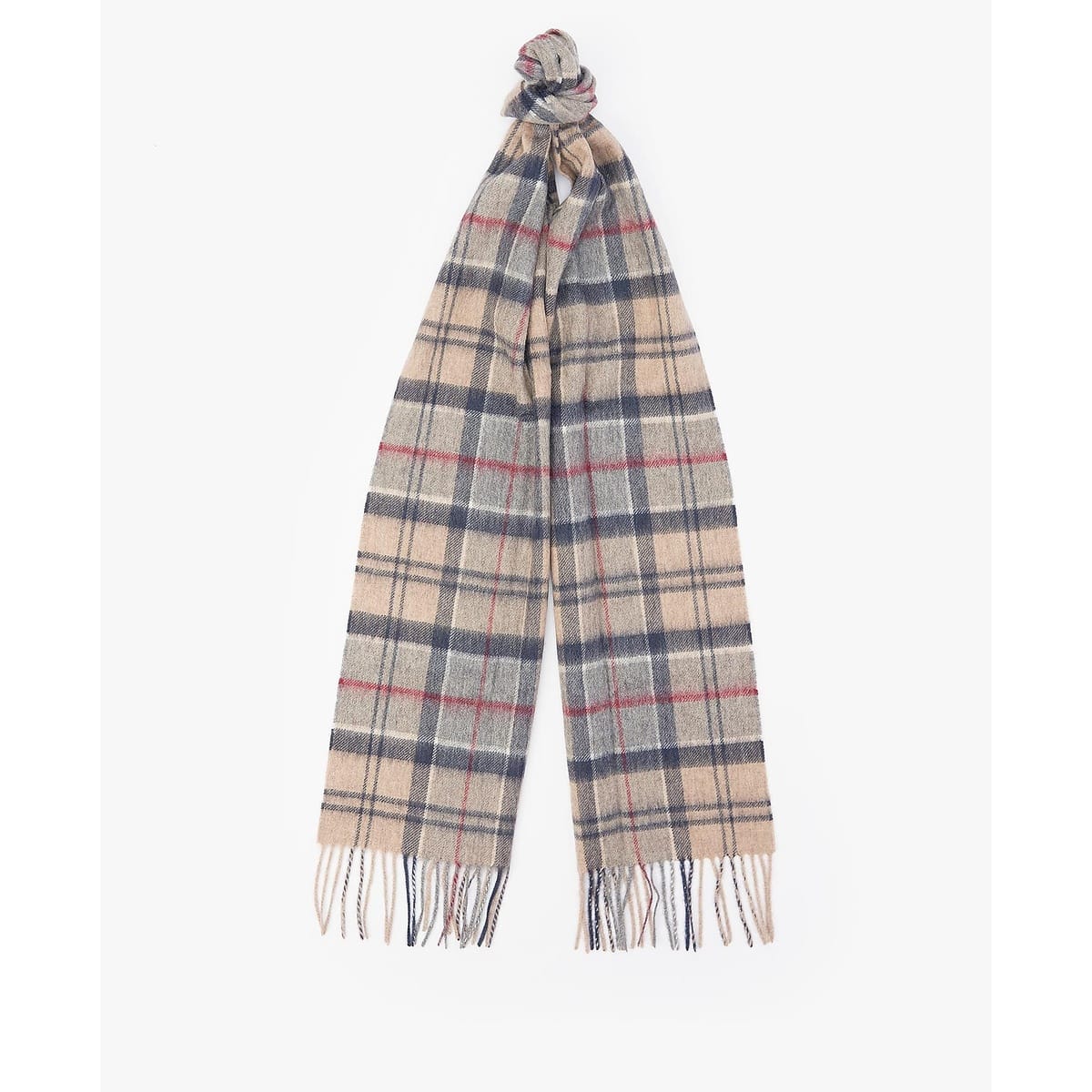 barbour wool cashmere tartan scarf