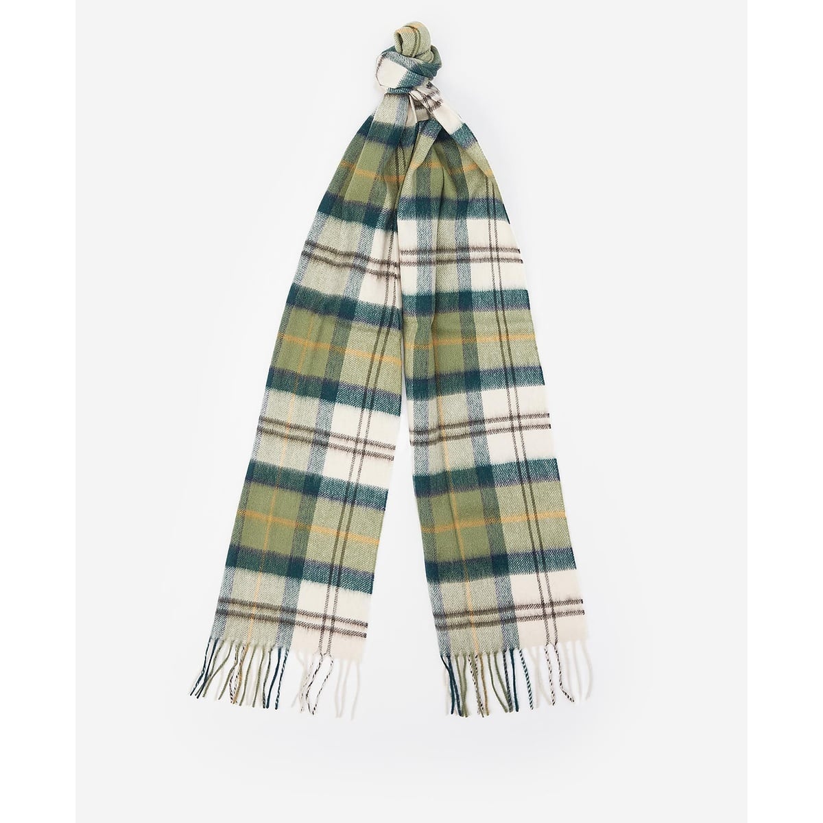 barbour wool cashmere tartan scarf