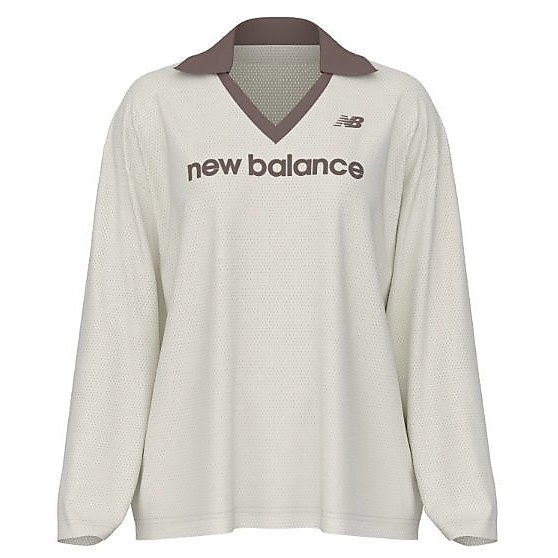 メッシュジャージロングスリーブトップ