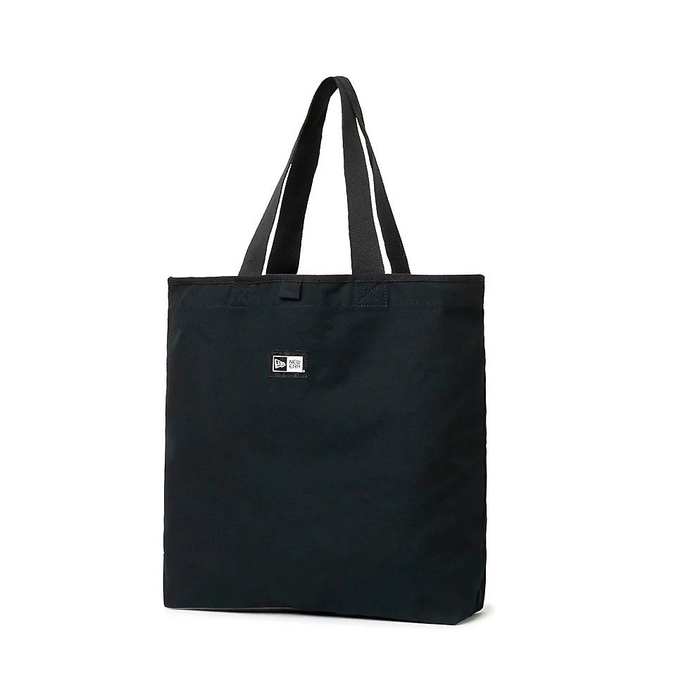 CANVAS TOTE WOVEN PATCH BLK 251