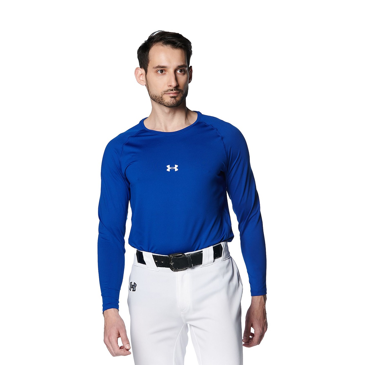 UA HEATGEAR COMFORT FITTED LONG SLEEVE CREW NECK SHIRT