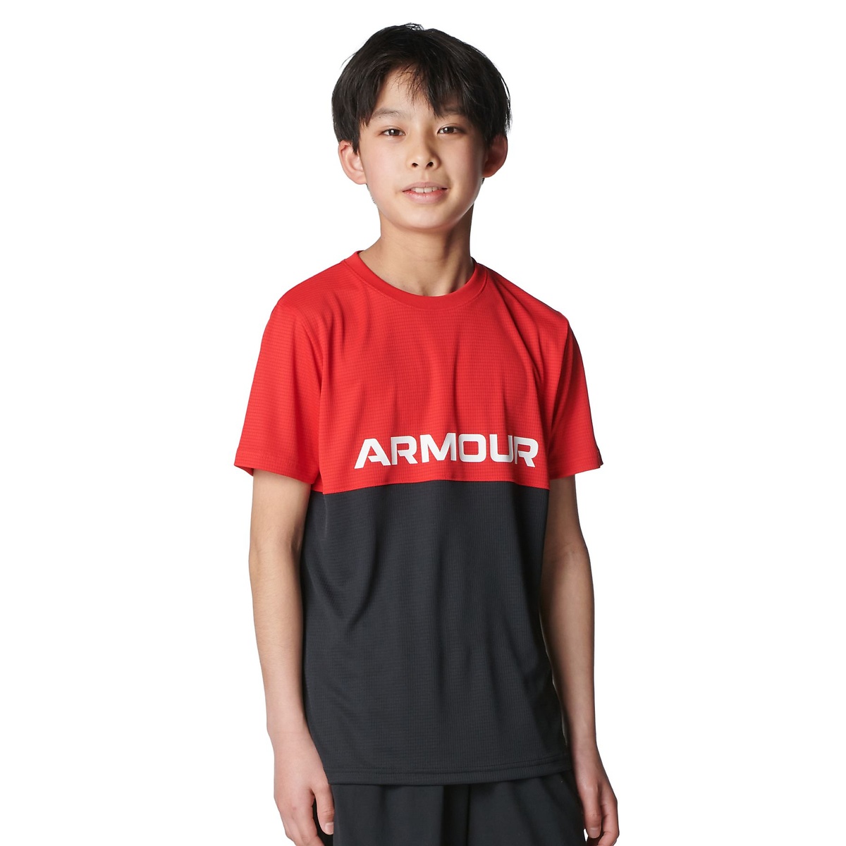 UA TECH COLOR BLOCK T-SHIRT ＆ SHORTS SET