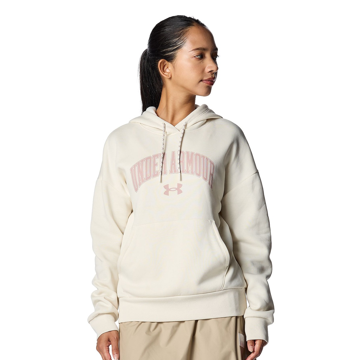 UA RIVAL FLEECE GRAPHIC PULLOVER HOODIE