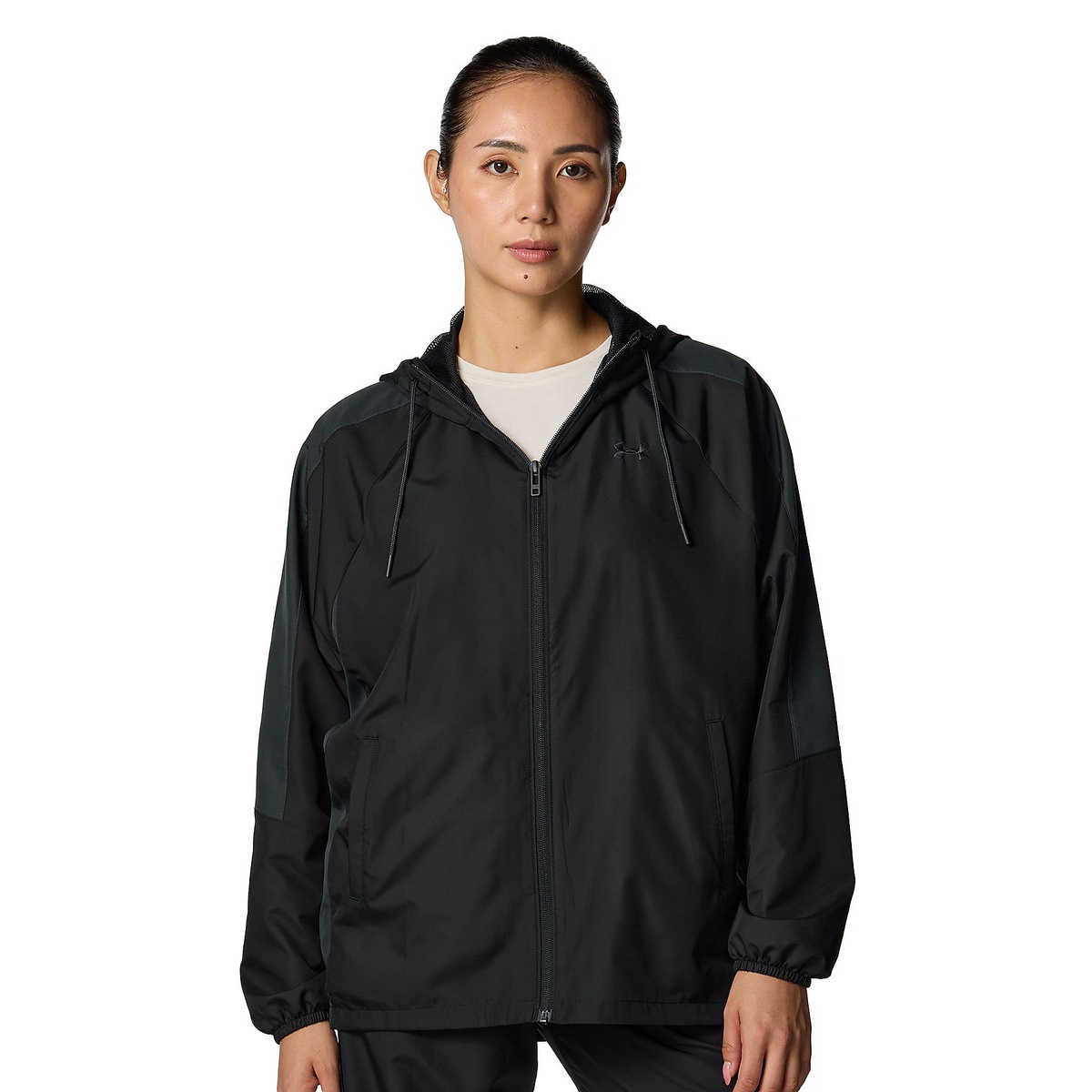 UA MESH LINER WOVEN HOODIE