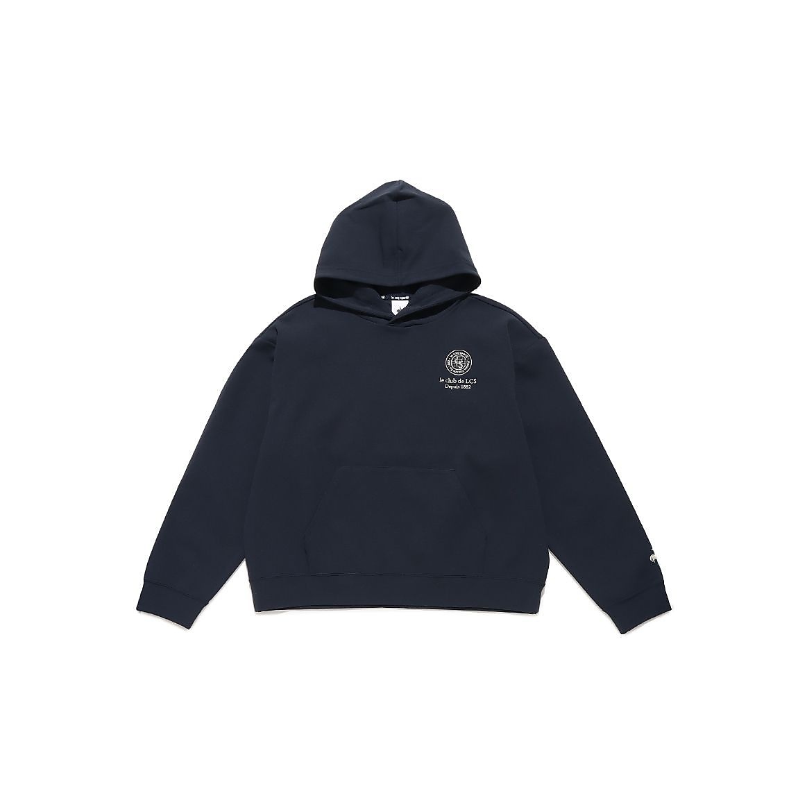 防風リブニットフーディースウェット