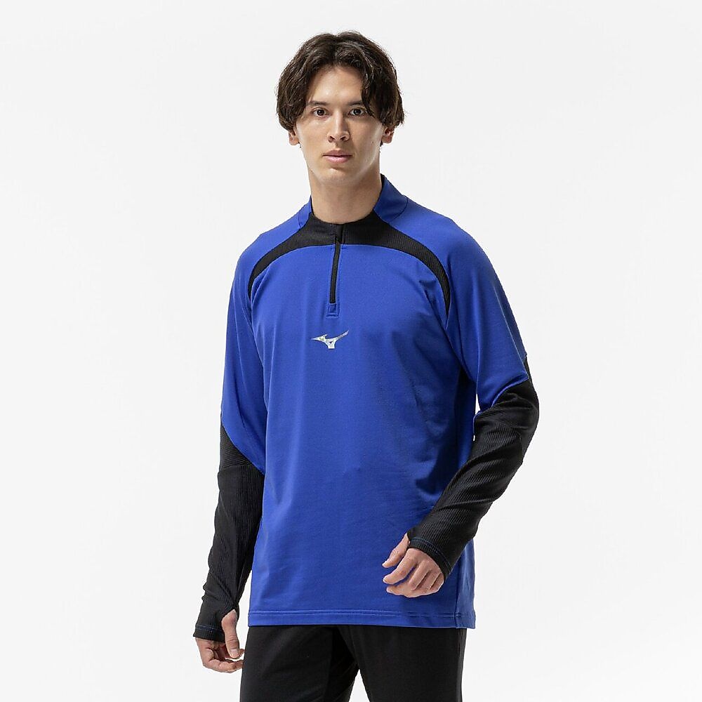 ストレッチフリースシャツ ハーフジップ