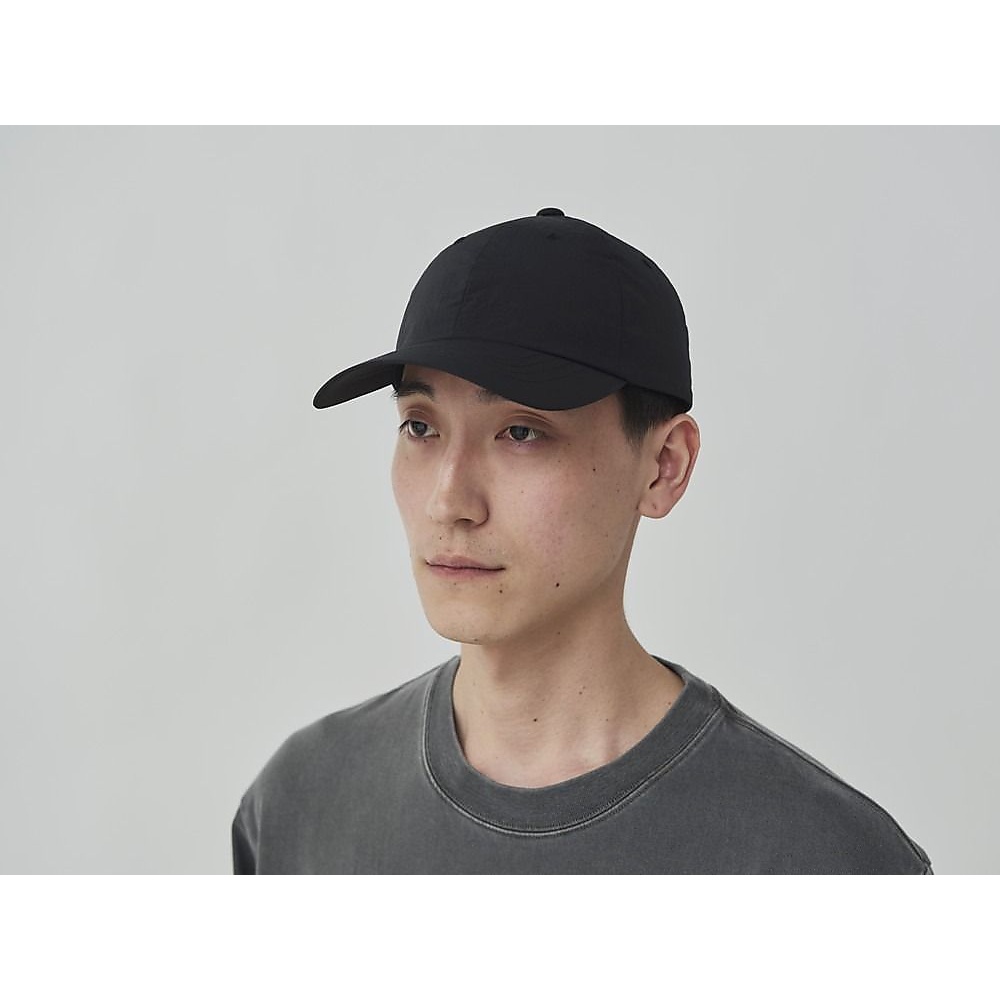 Nylon Tussah Cap 2 BLACK