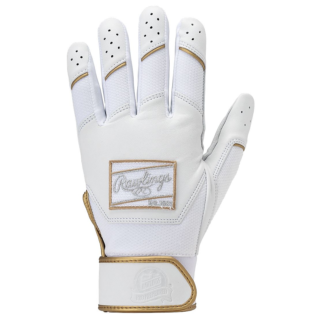 両手用 Pro Preferred バッティンググローブ-ホワイト