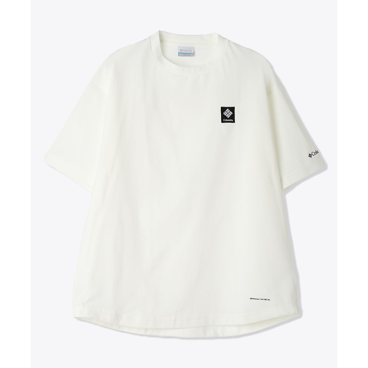 レイリバースプリットラグラングラフィックショートスリーブTシャツ