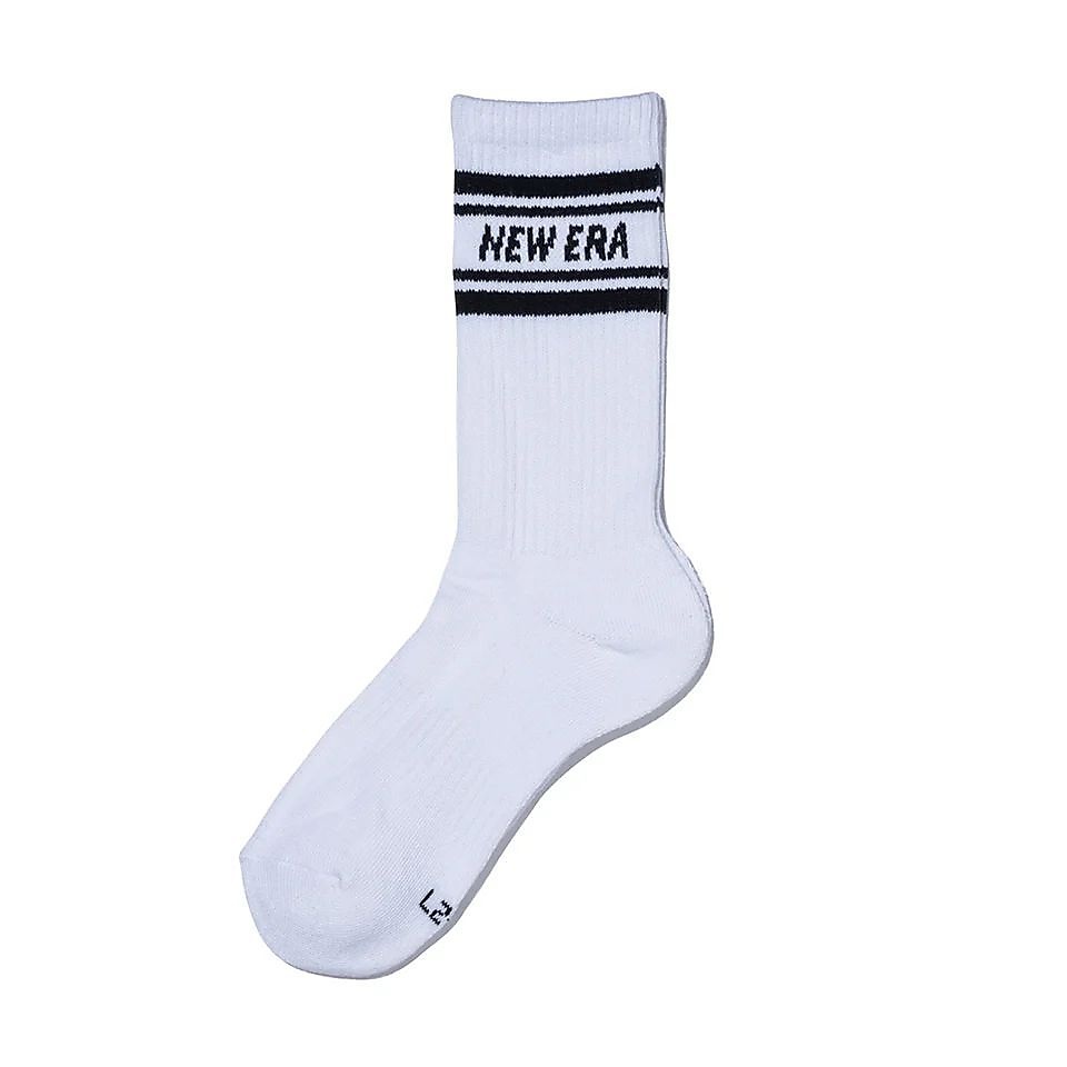 SOCKS CREW 3PAIRS LINE WHI 25J
