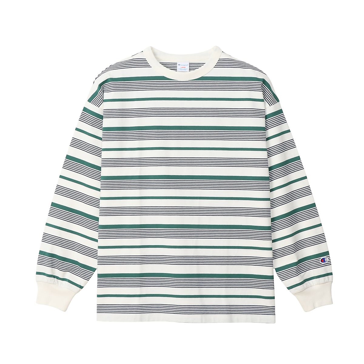 LONG SLEEVE BORDER T-SHIRT