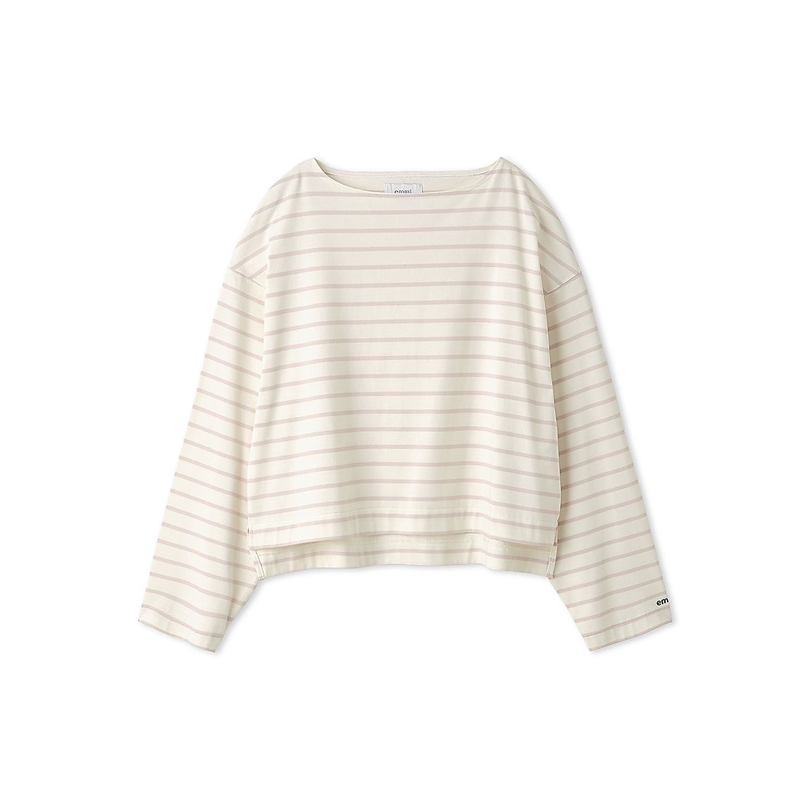 オーガニックコットンボーダーロングスリーブTシャツ