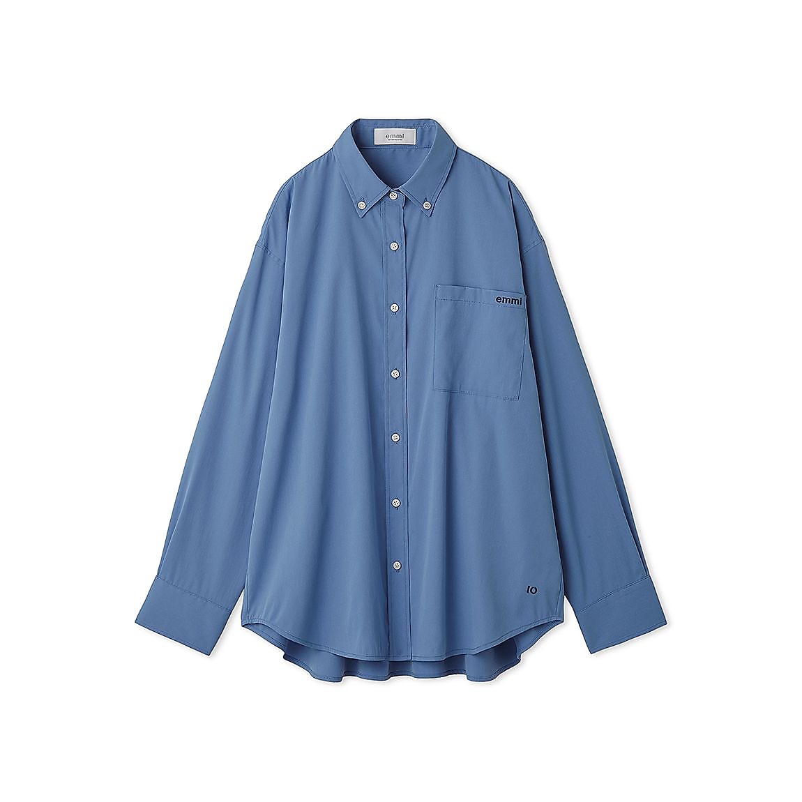 eco emmiロゴボタンダウンシャツ