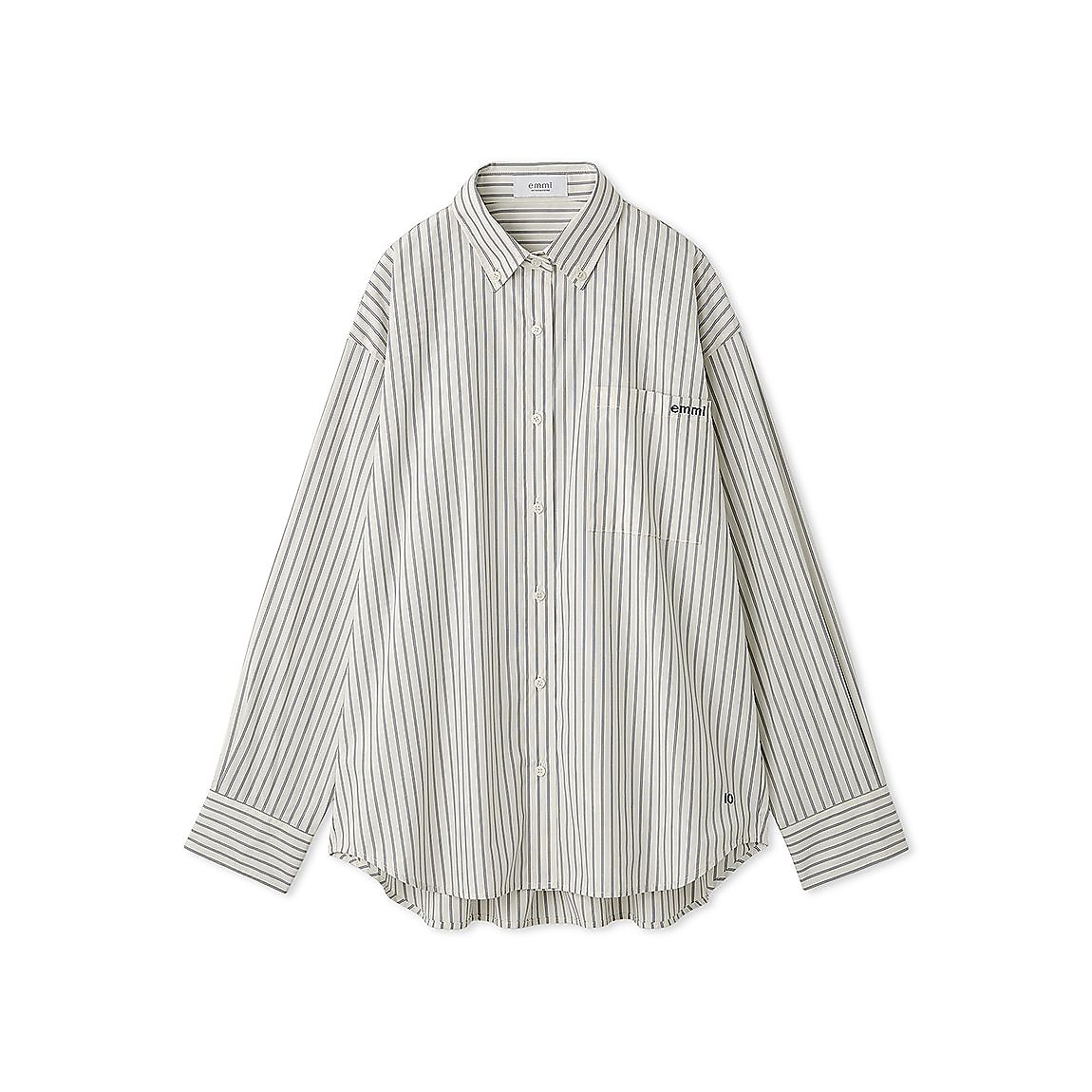 eco emmiロゴボタンダウンシャツ