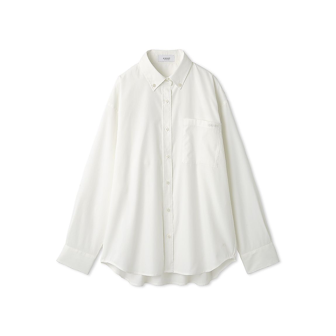 eco emmiロゴボタンダウンシャツ