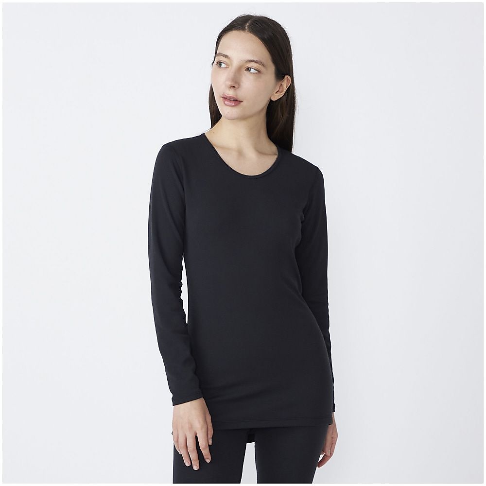 プレミアホットインナー　ブレスサーモ　中厚 for Daily クルー長袖W