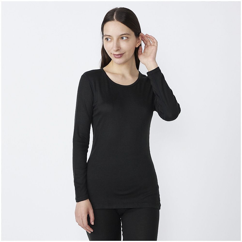 プレミアホットインナー　ブレスサーモ　中厚 for Active クルー長袖W