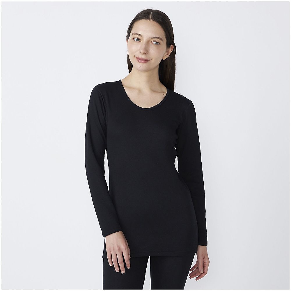 プレミアホットインナー　ブレスサーモ　厚手 for Active クルー長袖W