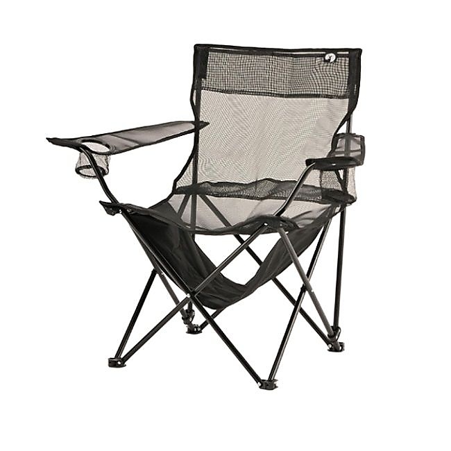 クールメッシュ リラックスラウンジチェア(ブラック)