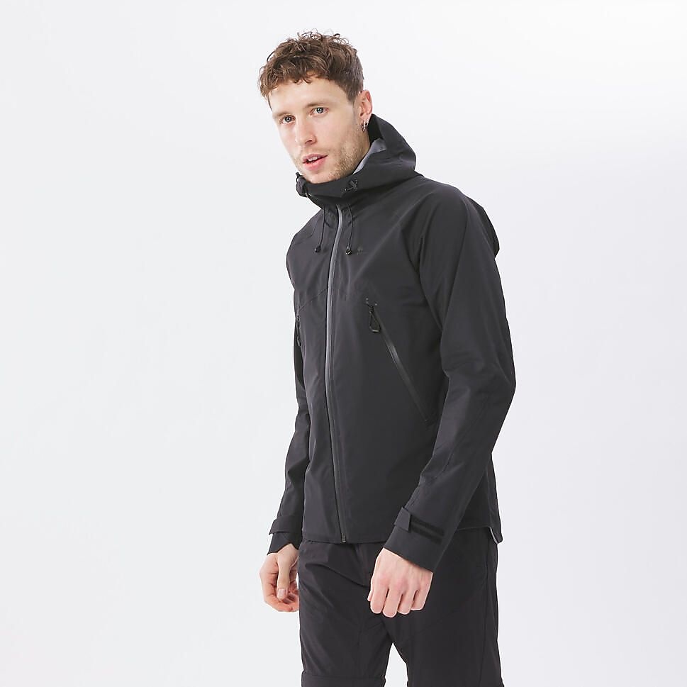 MENSトレッキング防水ジャケット BK