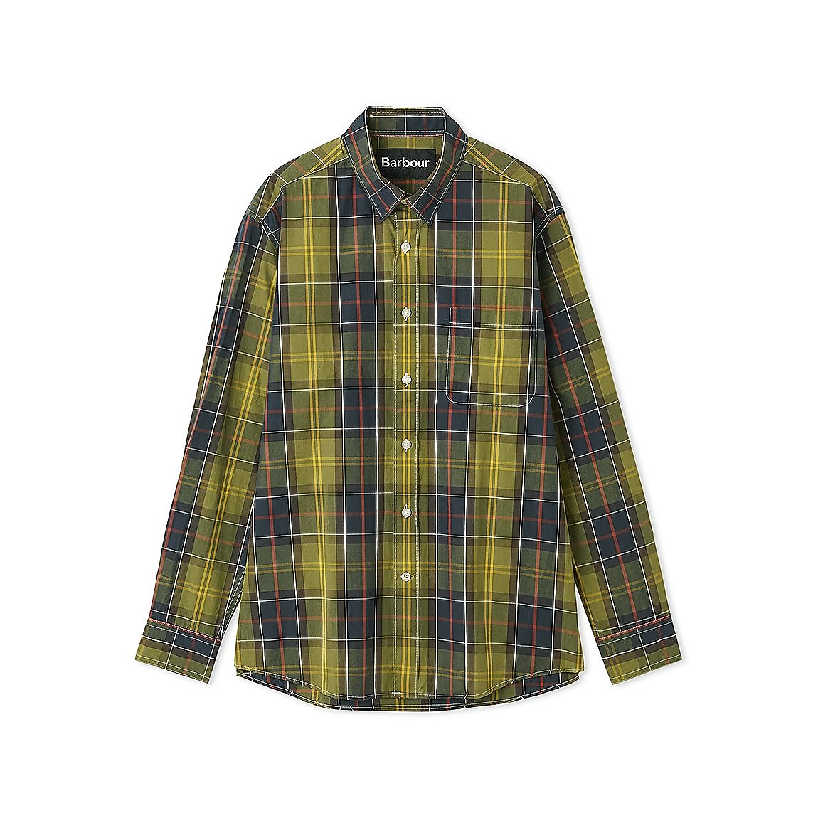 barbour taggon tartan os fit shirt