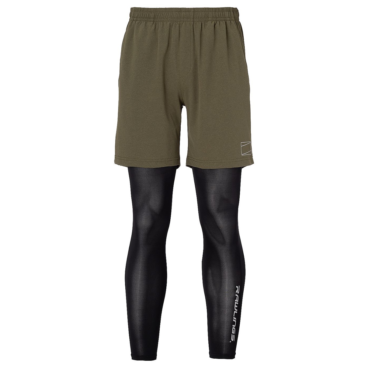 Vショーツレイヤードセット - ダスティーグリーン