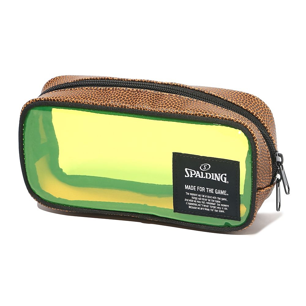 クリア ボール ペンケース ライムグリーン