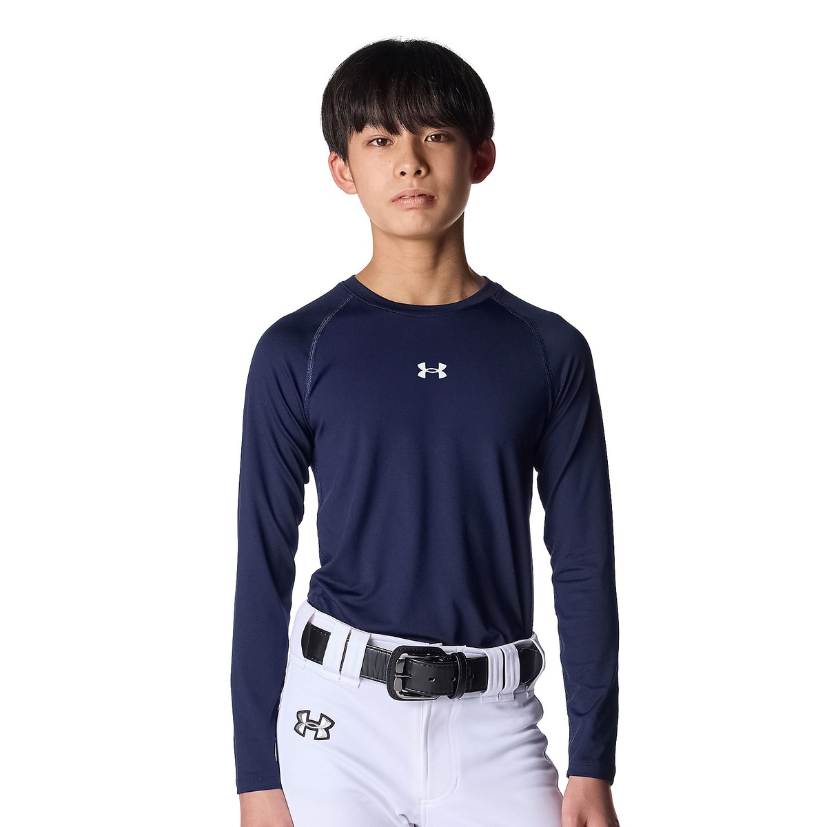 UA HEATGEAR COMFORT FITTED LONG SLEEVE CREW NECK SHIRT